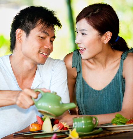 Couple drinking Tea Couple